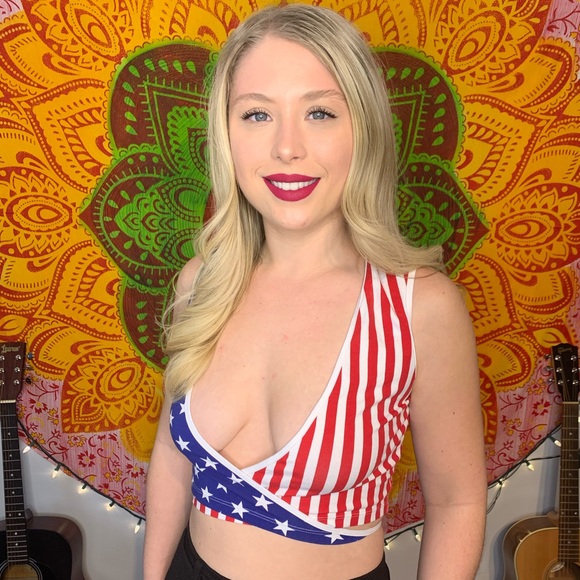 American flag criss cross top XS/M - Picture 4 of 4